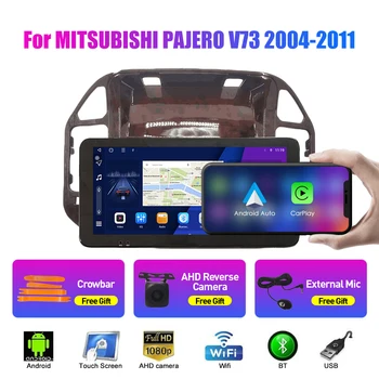 10.33 Tolline Auto Raadio MITSUBISHI PAJERO V73 2Din Android Okta Core Car-Stereo-DVD-GPS-Navigation-Mängija QLED Ekraani Carplay