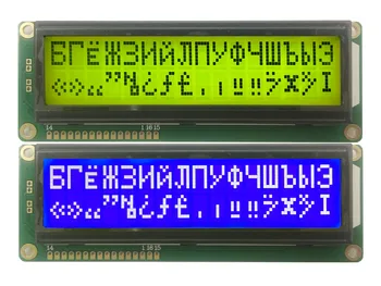 1602 16x2 1602G vene Kirillitsa Font Lcd Ekraan, suured Suured Iseloomu LC1622BMDWH6-D02 hea kvaliteediga WH1602L-YYK-CT