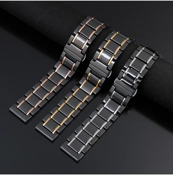 18mm 20mm 22mm Luksus Keraamiline Käevõru Watch Band Asendamine Rihmad Lingid Samsung Käik S2 S3 Smart Watch Randme Ansamblid Aasa