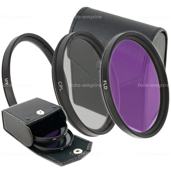 3 in1 49mm Filter kit UV FLD CPL Ümmarguse + Objektiiv Filter Puhul Kott NEX-7 NEX-5N NEX-c3 18-55mm PEEGELKAAMERA DSLR Kaamera