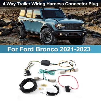 4 Kuidas Haagis Juhtmestiku Pistik Pistik 56471 118867 Asendamine Tarvikud Ford Bronco W/O LED Tagatuled 2021-2023