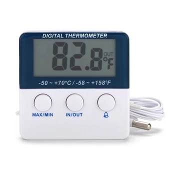 831B Kala Termomeeter täpsusega LCD Ekraan Akvaariumi Termomeeter Digitaalne Mini Akvaariumi Andurist Häire Funktsioon