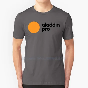 Aladdin Pro Vabaaja Streetwear Printida Logo T-särk Graafiline 100% Puuvill Tee