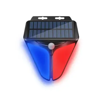 Alarmi Sireen Liikumisandur Kodu Hoovis Väljas Wireless Solar Powered Strobo Valgus Sireen Veekindel Flash Alarm Lamp Solar Valgustus