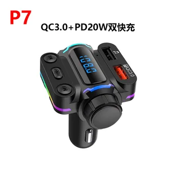 Auto FM transmitter-Car-Mp3-muusika mängija, Bluetooth käed-vaba QC3.0 fast car laadimine PD20W kahe väljundiga