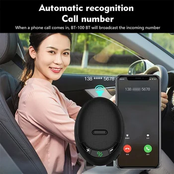 Autokomplekti Bluetooth-5.0 Bluetooth Visiir Auto Bluetooth Süsteem, autotelefon, Käed-vaba Rääkimise Bluetooth Kõlar Auto