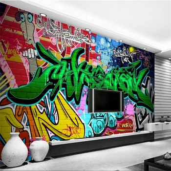 beibehang Custom 3d suured tapeet baar värvikas graffiti KTV instrumentaarium, seina-elutuba, magamistuba seina paberid home decor tapeet