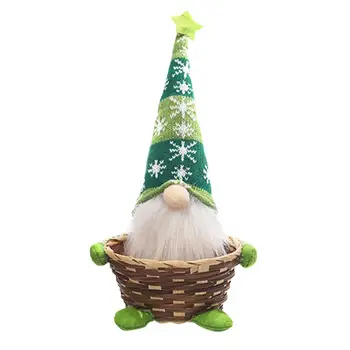 Christmas Candy Gnome Korvi Jõulud Ladustamine Santa Kingitus Korv Häid Jõule Kaunistused Koju Head Uut Aastat