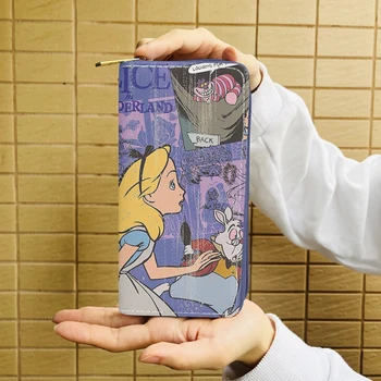 Disney Alice in Wonderland 3310 Anime Rahakott Cartoon Taskud Lukuga Mündi Kott Vabaaja Rahakotid Kaardi Unisex Kingitus
