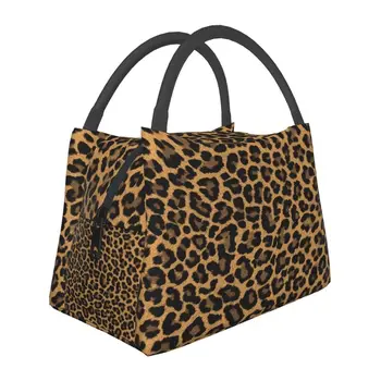 Gepard Prindi Termiliselt Isoleeritud Lõuna Kott Leopard Skin Kamuflaaž Lõuna Tassima Väljas Telkimine Reisi Toidukorra Toidu Box
