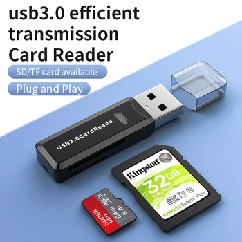Kaasaskantav SD-Kaardi Lugeja USB 2.0 USB 3.0 Dual Slot Flash Mälu Kaardi Adapter for Mac Windows Linux Chrome ARVUTI Sülearvuti Micro TF