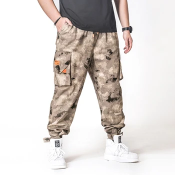 Kõrb Kamuflaaž Cargo Püksid Meeste Puuvillased Kõrge Vöökoht Mugav Armee Stiilis Ilus Trendikas Poiss Seo Jalad Pikad Püksid