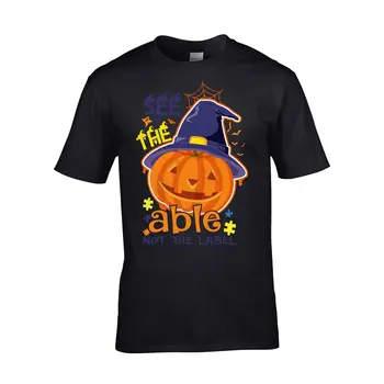 Näha Võimalik Ei Silt Halloween T-Särk Kõrvits Täiskasvanud Lapsed tee peal