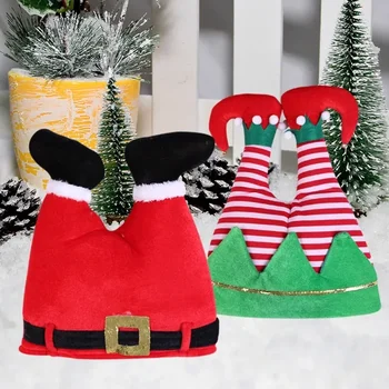 Piiriülese Müügi jõulukaunistused Santa Mütsid Lastele Täiskasvanute Püksid, Mütsid Elf Mütsid Partei Asjade Kingitused Mood