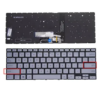 USA Hõbe Taustavalgustusega Sülearvuti Klaviatuur ASUS zenbook klapp 14 UX462 UX462DA UM462 UM462D UX462F UX462FA