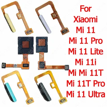 Uus Klahvi Sõrmejälje Skanner Xiaomi Mi 11 Lite 11i Mi11 Ultra 11T Pro 5G Fingerprint Sensor Flex Kaabel