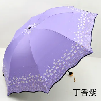 Uus Täielik infosulg värv flash umbrellaUmbrella Vihma Naiste Mood Kaarjas Printsess Vihma Naine Päikesevari Loominguline Kingitus