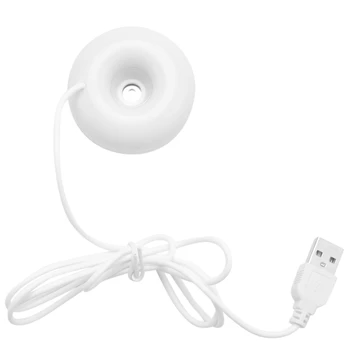 Valge donut niisutaja usb office desktop mini niisutaja kaasaskantav loominguline õhu puhastaja valge