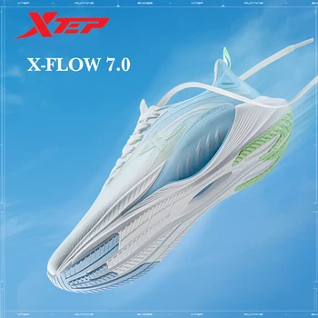 Xtep X-Flow 7.0 Jooksujalatsid Meestele 2024 Kevadel Kanda-Vastupidavad Meeste spordijalatsid Pehme Juhuslik Väljas Tossud 876119110026