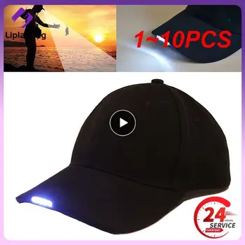 1~10TK kasulik LED Taskulamp Kalapüük Müts Sport Baseball Caps pikk tööaeg Öösel Jalgsi Jalgrattaga Matkamine, Jahindus Mütsid