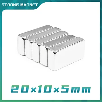 2/5/10/20/30/50TK 20x10x5 Quadrate Võimas Tugev Magnet Magnetid 20x10x5mm Blokeerida Neodüümi Magnetid 20*10*5 püsimagnetitega