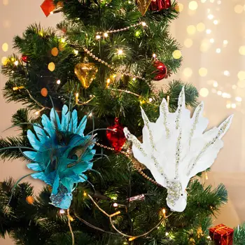 2x Paabulind Jõulupuu Kaunistama jõulukaunistused Decor Loomade Ornament Sise-elutuba Pool Väljas Foto Rekvisiidid