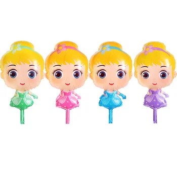 4tk Cartoon Princess Õhupallid Armas Magic Mirror Rose Princess Heelium Õhupalli Baby Shower Tüdrukud Sünnipäeva Teenetemärgi Globos