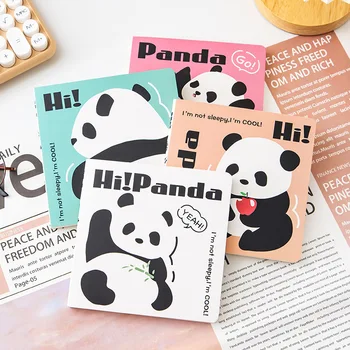 8 tk/palju Kawaii Panda Sülearvuti Armas Kantav Märkus Raamat Päevik Planeerija Kirjatarvete kingitus koolitarbed