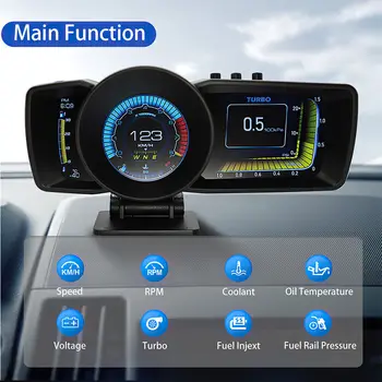A600 Head Up Display Automaatne Display-OBD2+GPS Smart Auto HUD Näidik Digitaalne Läbisõidumõõdik Turvalisus Alarm, Vee ja Õli Temp. Uusim p / MIN