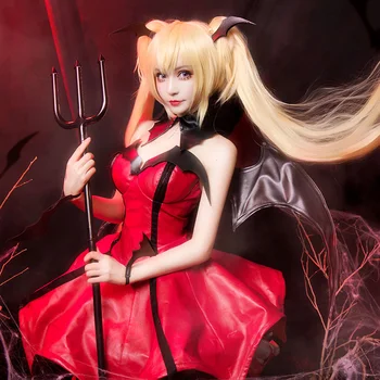 Anime Mäng Shugo Chara Tsukiyomi Utau Red Devil Partei Vormiriietus Riietumisstiil Cosplay Kostüüm Naistele Halloween Tasuta Kohaletoimetamine 2021