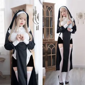 Anime Seksikas Nunnad Originaalne Disain Cosplay Chowbie Ühtlane Must Seksikas Kleit Suured Halloween Kostüümid Naistele