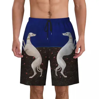Armas Greyhound Whippet Koer Pardal Lühikesed Meeste Vabaaja Beach Lühikesed Püksid, Püksikud Sihthound Loomade Kiire Kuiv Ujumine Reisikohvrid
