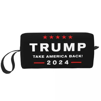 Armas Trump 2024 MEIL Ameerikas Tagasi Reisi Tualett-Bag Naiste Meik Kosmeetika Kott Ilu Säilitamine Dopp Komplekt
