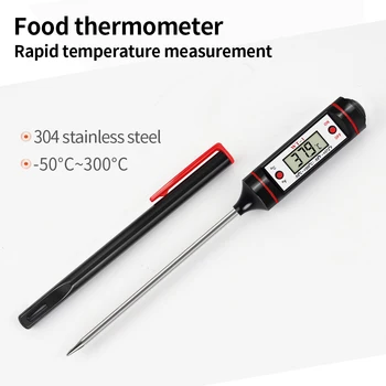 Digitaalne Köök Termomeeter BBQ Liha Vesi Õli Toiduvalmistamiseks Temperaure Test Andur Ahi Termomeetri Jaoks Grill Roostevabast Terasest Sond