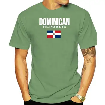 Dominikaani Vabariigi Lipu all T-särk Republica Dominicana Suvel Puuvillane T-Särk Moe-Eri Värvid, Kõrge Kvaliteet