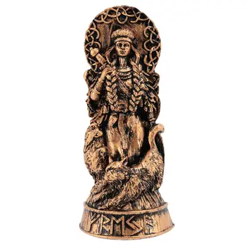 Freyja On Andnud Kuju Freya Norse Jumalad Nikerdamist Altari Paganlikke Asatru Viking Jumal Goddes Skulptuur Skandinaavia Pantheons-A