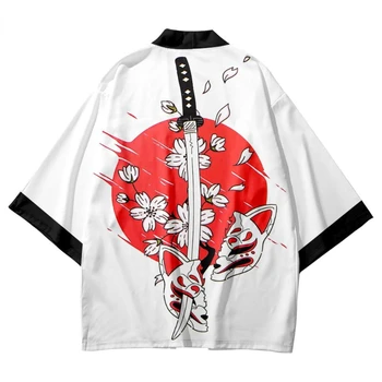 Jaapani Kimono Traditsiooniline Yukata Meeste Ja Naiste Mood Kampsun, Pluus Haori Obi-Aasia Riided Jaapani Harajuku Cosplay Kimono