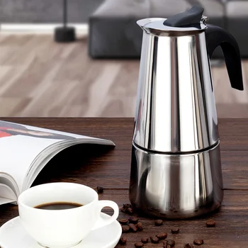 Klassikaline Kohvi Moka Pott,Espresso kohvimasin,Roostevabast Terasest, mis on Pruulitud Kohvi Stovetop Ameerika Stiilis,2~6 Tassi(100~600ML) Läbilaskevõime