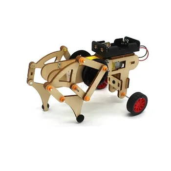 Koguda mehaaniline metsaline tegija haridus käsitsi kokkupandud mudeli tehnoloogia väike leiutis diy vanema-lapse interaktiivne mänguasi