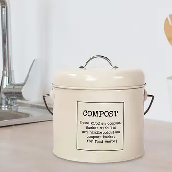 Komposti Bin Countertop Toidu jääkide ja Jäätmete Ringlussevõtu Siseruumides Wastebasket