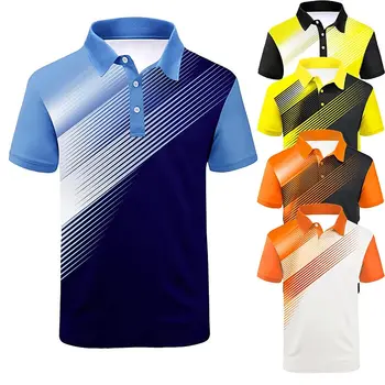 Meeste Polo Särk, Meeste Riided 3D Full Priting Suvel Lühikesed Varrukad Meeste Tops Streetwear Golf Riided Riided Meestele Väljas