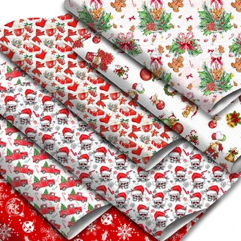 Merry Christmas Bell Santa Claus Faux Nahast Lehed Sünteetilisest Nahast Riidest Rulli DIY Kõrvarõngad, Juuksed Vibu Kotid Käsitöö