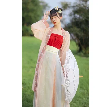 Naised, Traditsiooniline Hiina Riiklik Hanfu Folk Haldjas Tantsu Kostüüm Riided Lady Oriental Song Dynasty Iga Päev Cosplay Riided