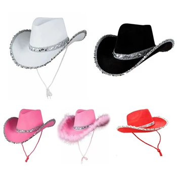 Sünnipäeva Mütsid Naistele Peep Varba Kingad Cowgirl Müts Pool Kauboi Kostüüm Täiskasvanud