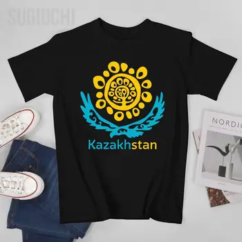 Unisex Meeste Kasahstani Vabariik Qazaqstan kasahstani Lipu Tshirt Tees T-Särgid Naistele, Poistele 100% Puuvillast T-Särk