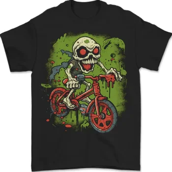 Zombie Jalgratturite Halloween Bike BMX Deemon Skull T-Särk 100% Puuvill